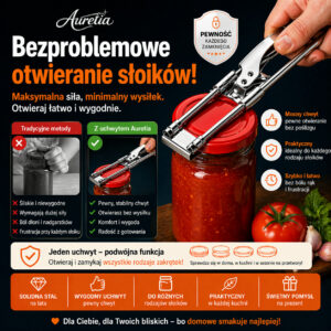 Auretia™ - Profesjonalna maszynka do odkręcania słoików